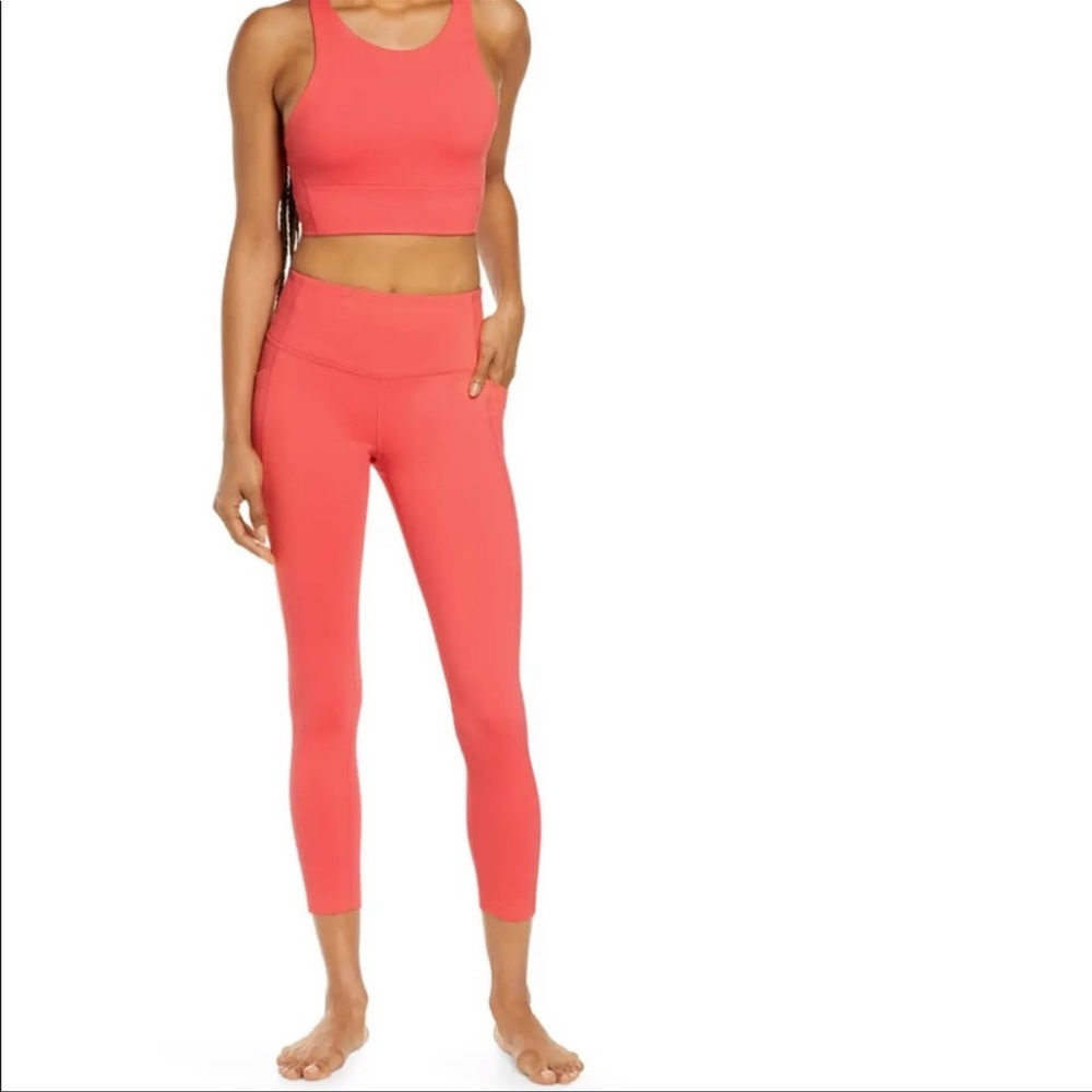 Zella Live In High Waist Cropped Leggings Med EUC
